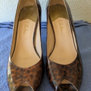 Cole Haan Air Carma tortoise Peep Toe Heels